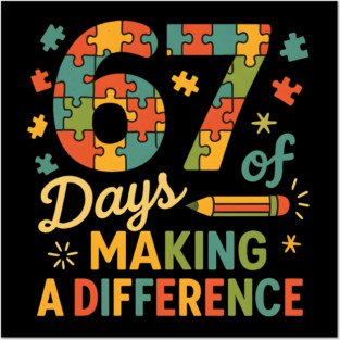 67 Days of Making a Difference Puzzle Posters and Art