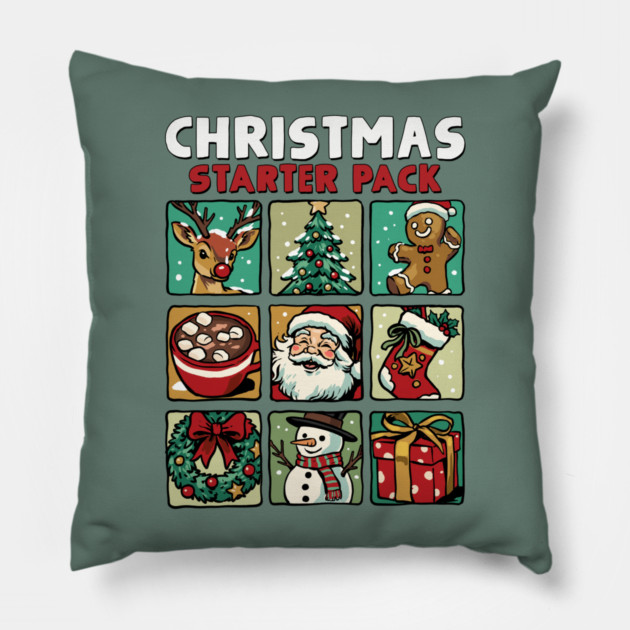 Christmas Starter Pack Pillow by GoshWow®