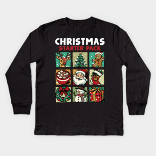 Christmas Starter Pack Kids Long Sleeve T-Shirt