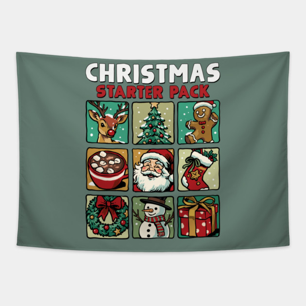 Christmas Starter Pack Tapestry by GoshWow®