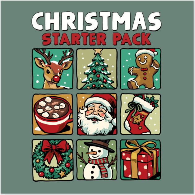 Christmas Starter Pack Wall Art by GoshWow®
