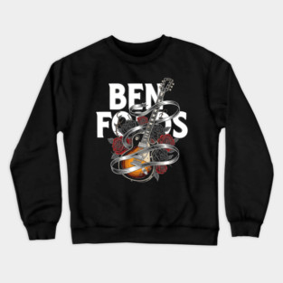 Ben Folds Guitar Roses Rock Band Crewneck Sweatshirt