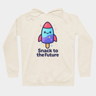 Cute Space Popsicle Rocket – Snack to the Future Kawaii Cosmic Design Hoodie