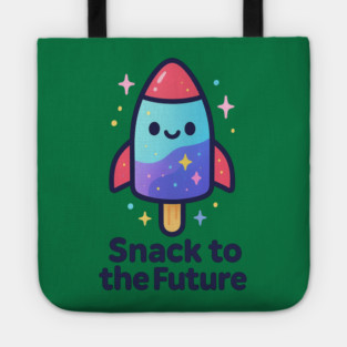 Cute Space Popsicle Rocket – Snack to the Future Kawaii Cosmic Design Tote