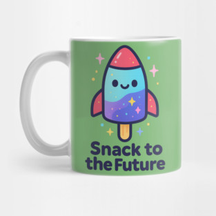 Cute Space Popsicle Rocket – Snack to the Future Kawaii Cosmic Design Mug