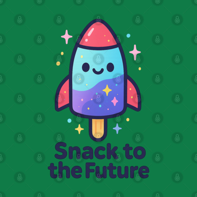 Cute Space Popsicle Rocket – Snack to the Future Kawaii Cosmic Design by Anne Lee