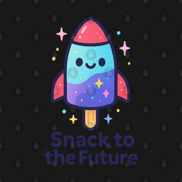 Cute Space Popsicle Rocket – Snack to the Future Kawaii Cosmic Design by Anne Lee