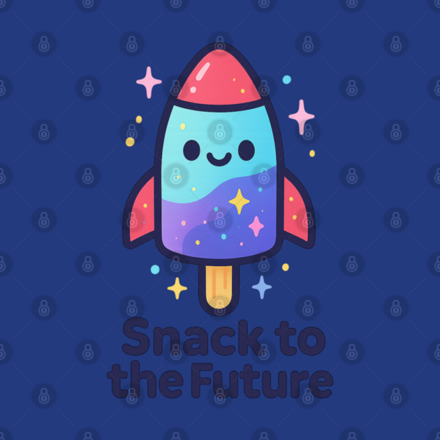 Cute Space Popsicle Rocket – Snack to the Future Kawaii Cosmic Design by Anne Lee