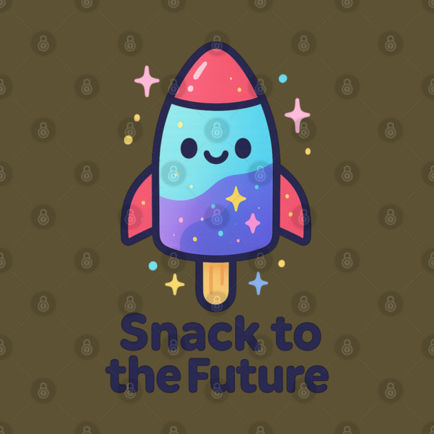 Cute Space Popsicle Rocket – Snack to the Future Kawaii Cosmic Design by Anne Lee