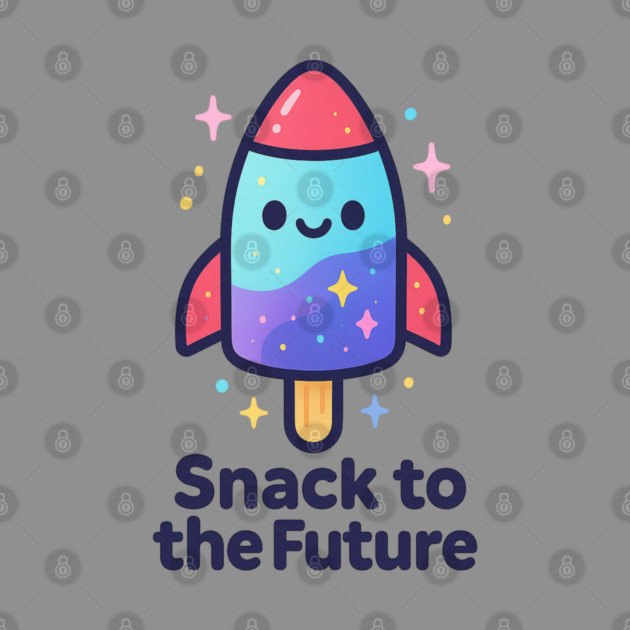 Cute Space Popsicle Rocket – Snack to the Future Kawaii Cosmic Design by Anne Lee