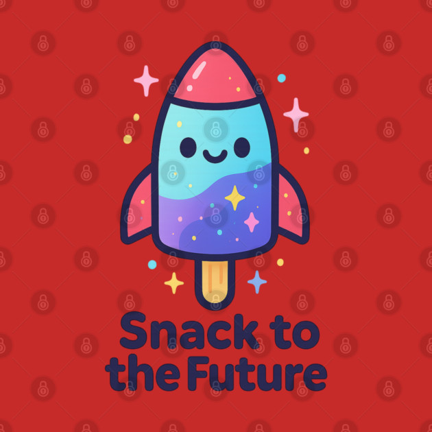 Cute Space Popsicle Rocket – Snack to the Future Kawaii Cosmic Design by Anne Lee