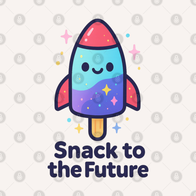Cute Space Popsicle Rocket – Snack to the Future Kawaii Cosmic Design by Anne Lee