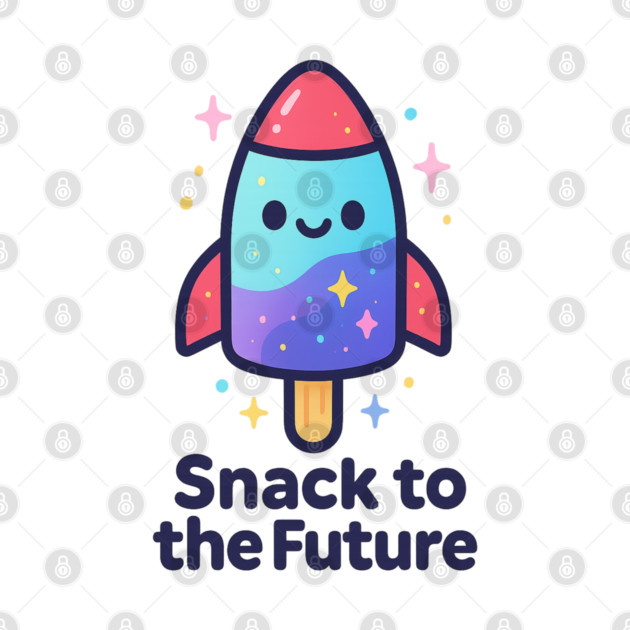Cute Space Popsicle Rocket – Snack to the Future Kawaii Cosmic Design by Anne Lee