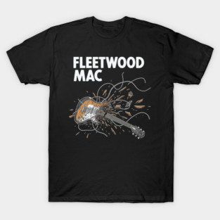 Fleetwood Mac Exploding Guitar Rock Art T-Shirt