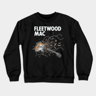 Fleetwood Mac Exploding Guitar Rock Art Crewneck Sweatshirt