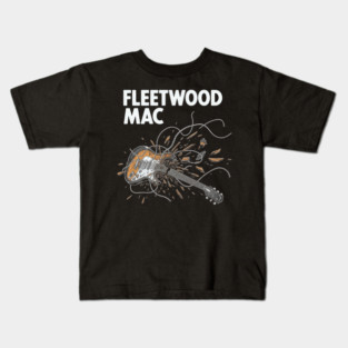 Fleetwood Mac Exploding Guitar Rock Art Kids T-Shirt