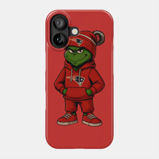 Grinch New England Patriots Football Christmas Sweater Phone Case
