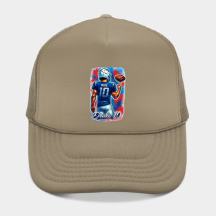 Drake Maye NE QB Caricature Cartoon design Hat
