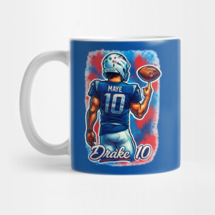 Drake Maye NE QB Caricature Cartoon design Mug