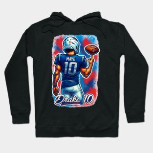 Drake Maye NE QB Caricature Cartoon design Hoodie