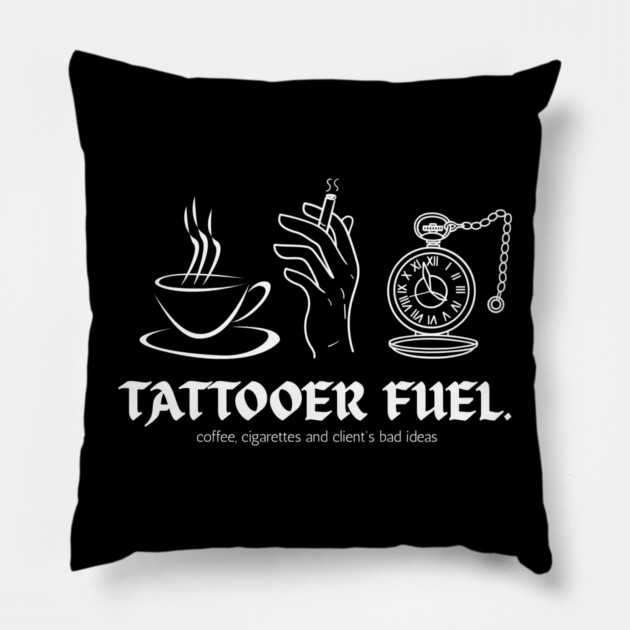 Tattooer Fuel. Pillow by Demian Stipatio