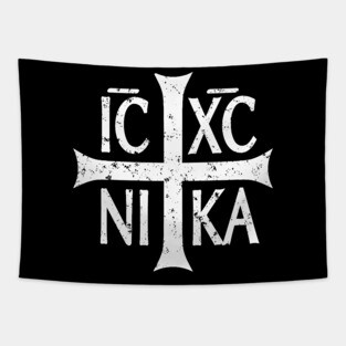 ICXC NIKA Christogram Jesus Christ is winner Tapestry