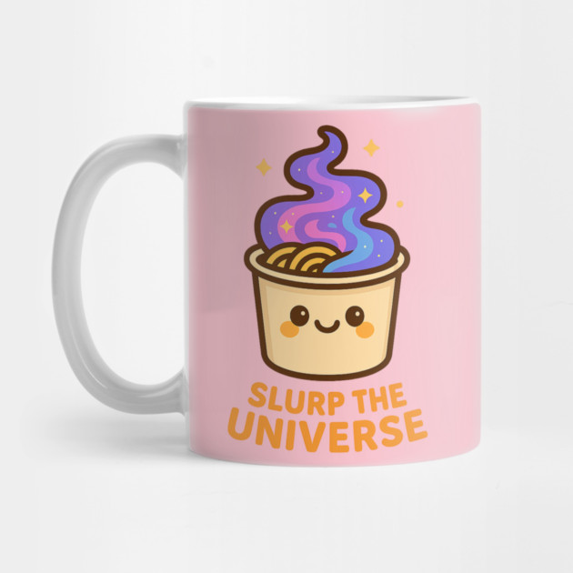 Slurp the Universe – Cosmo Bites Kawaii Galaxy Noodle Cup Design by Anne Lee