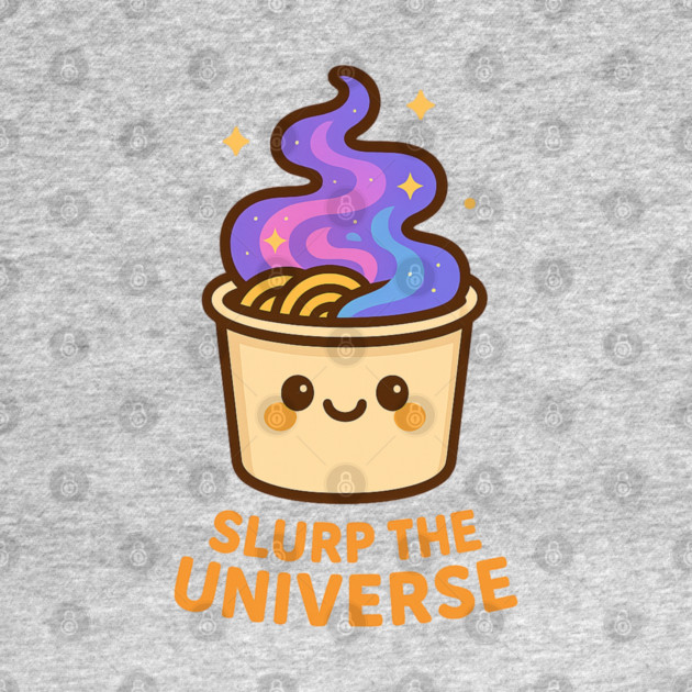 Slurp the Universe – Cosmo Bites Kawaii Galaxy Noodle Cup Design by Anne Lee