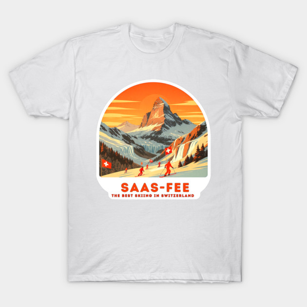 Saas-Fee Switzerland - The Best Skiing Spot T-Shirt by Art2Wear