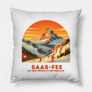 Saas-Fee Switzerland - The Best Skiing Spot Pillow