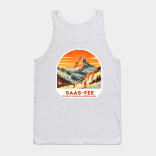 Saas-Fee Switzerland - The Best Skiing Spot Tank Top
