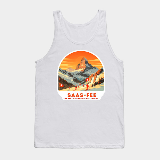 Saas-Fee Switzerland - The Best Skiing Spot Tank Top by Art2Wear