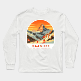 Saas-Fee Switzerland - The Best Skiing Spot Long Sleeve T-Shirt