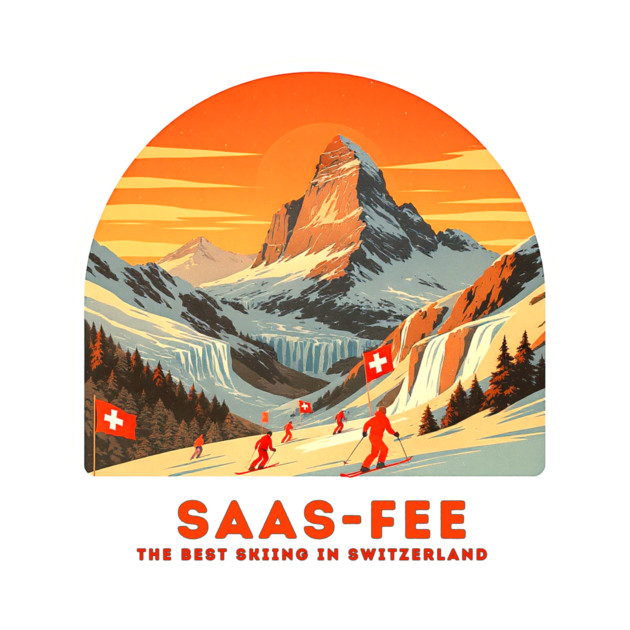 Saas-Fee Switzerland - The Best Skiing Spot by Art2Wear