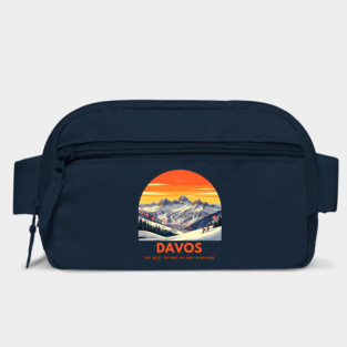 Davos Skiing Switzerland Best Resort Winter Sport Bag