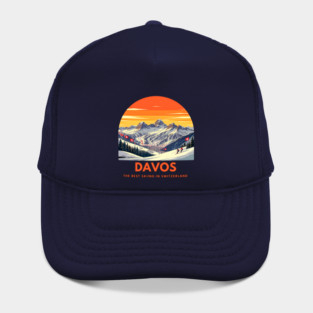 Davos Skiing Switzerland Best Resort Winter Sport Hat