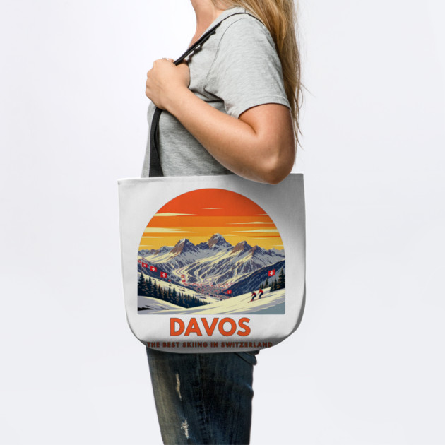 Davos Skiing Switzerland Best Resort Winter Sport by Art2Wear