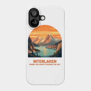 Interlaken Switzerland - Where Earth Touches Sky Phone Case