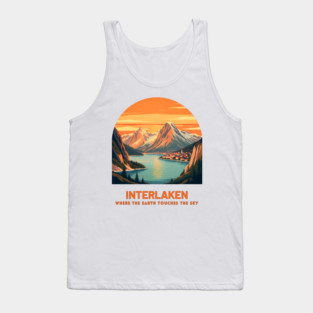 Interlaken Switzerland - Where Earth Touches Sky Tank Top