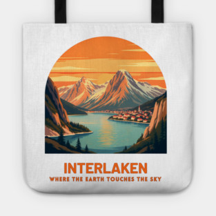 Interlaken Switzerland - Where Earth Touches Sky Tote