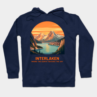 Interlaken Switzerland - Where Earth Touches Sky Hoodie