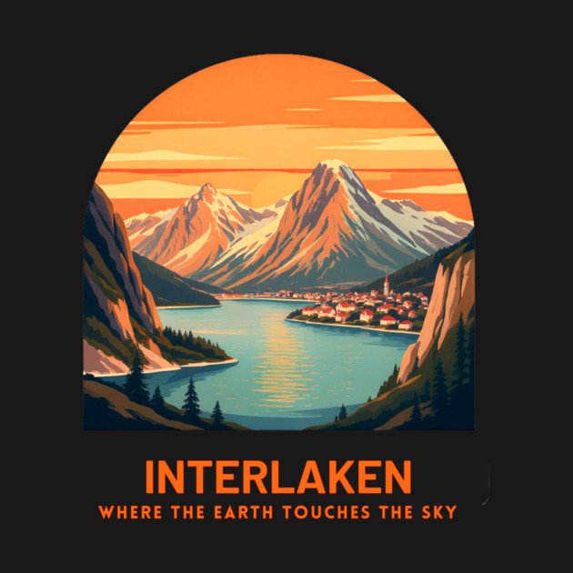Interlaken Switzerland - Where Earth Touches Sky by Art2Wear