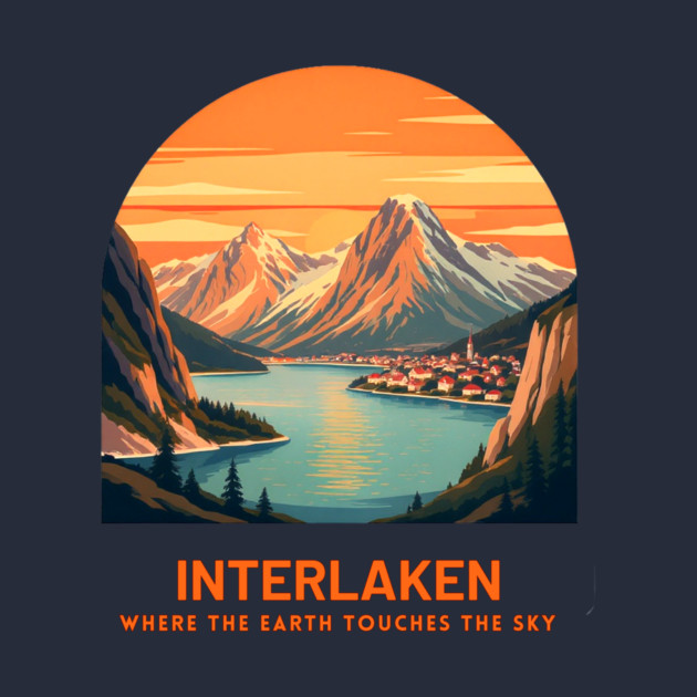 Interlaken Switzerland - Where Earth Touches Sky by Art2Wear