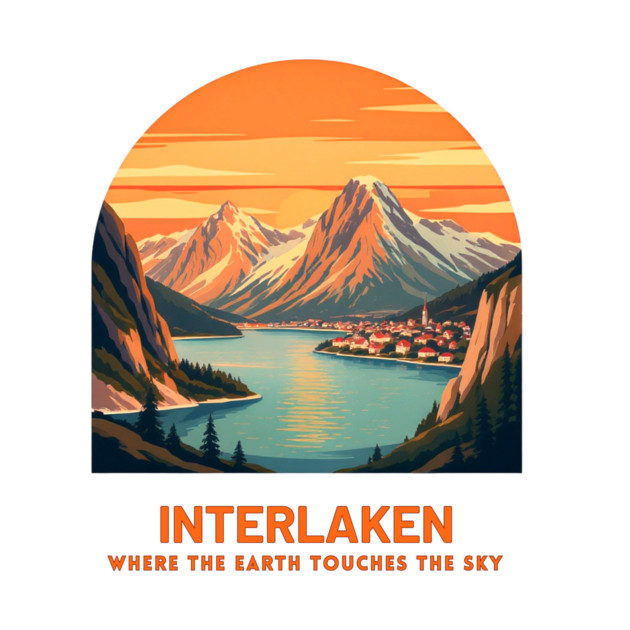 Interlaken Switzerland - Where Earth Touches Sky by Art2Wear