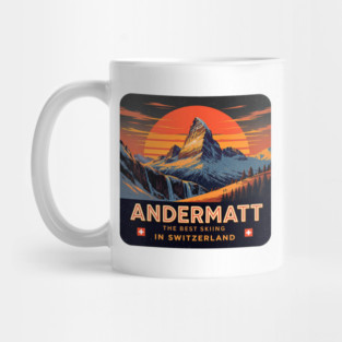 Andermatt The Best Skiing in Switzerland Souvenir Mug