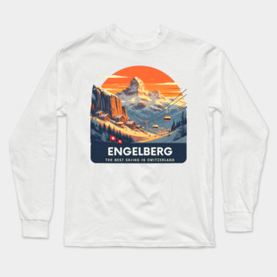 Engelberg Skiing Resort Best of Switzerland Long Sleeve T-Shirt
