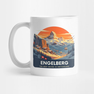 Engelberg Skiing Resort Best of Switzerland Mug
