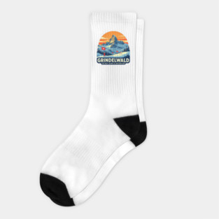 Grindelwald Best Skiing in Switzerland Souvenir Socks