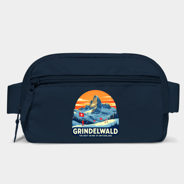 Grindelwald Best Skiing in Switzerland Souvenir by Art2Wear