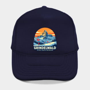 Grindelwald Best Skiing in Switzerland Souvenir Hat